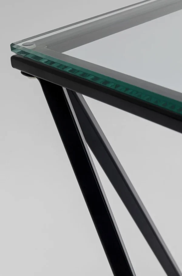 KARE Design Bijzettafel Cristallo Zwart 50x50cm
