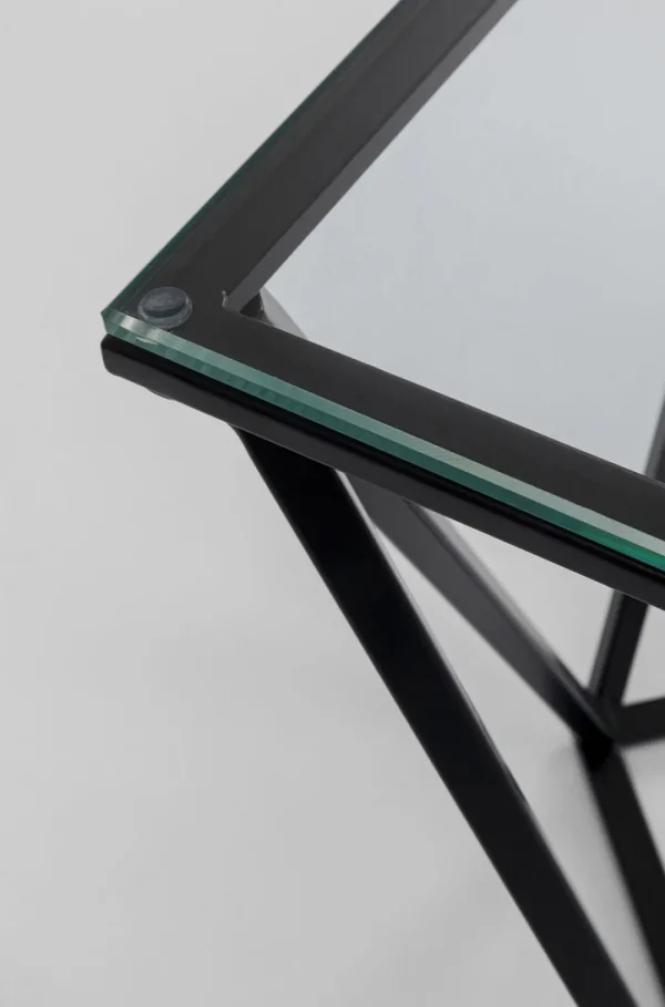 KARE Design Bijzettafel Cristallo Zwart 50x50cm