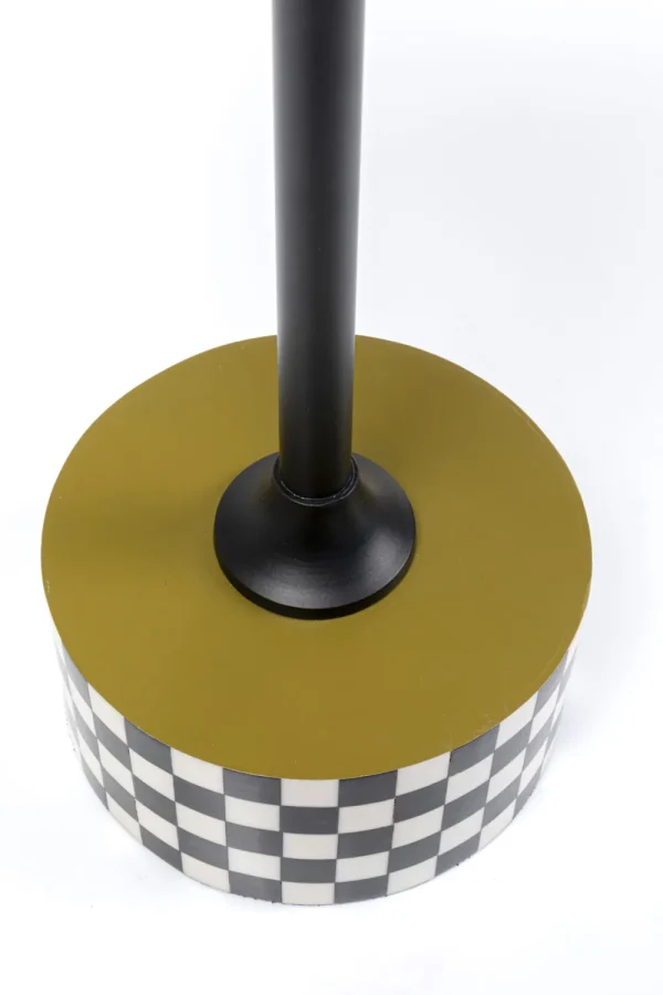 KARE Design Bijzettafel Domero Checkers Olive Ø25cm