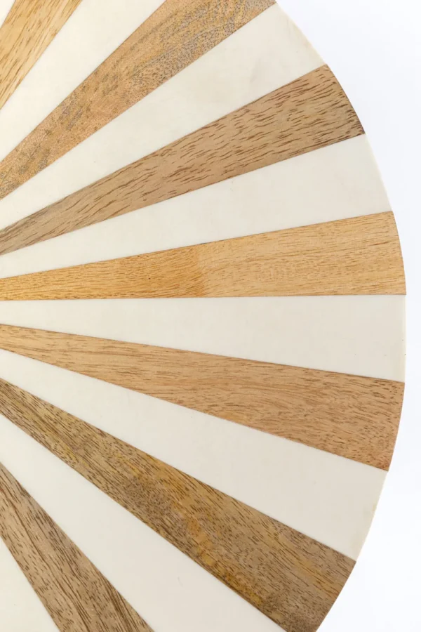 KARE Design Bijzettafel Domero Cirque Gold White Ø40cm