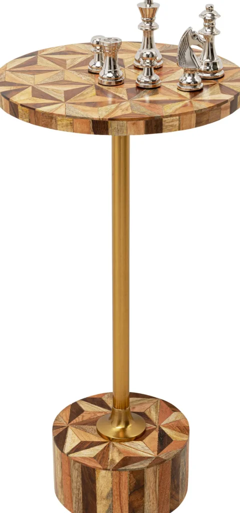 KARE Design Bijzettafel Domero Geo Brown Ø25cm