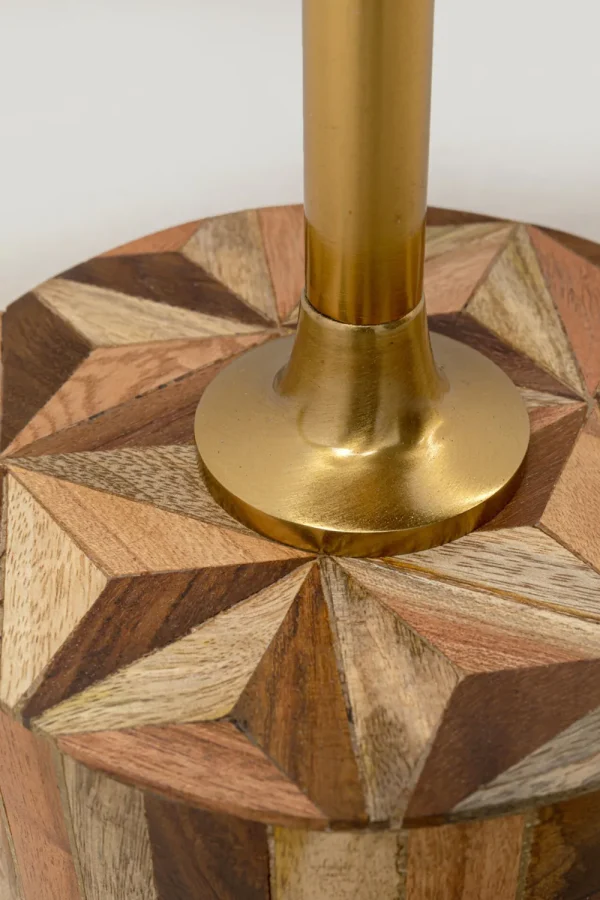 KARE Design Bijzettafel Domero Geo Brown Ø25cm