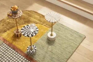 KARE Design Bijzettafel Domero Geo Brown Ø40cm