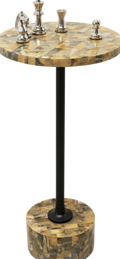 KARE Design Bijzettafel Domero Mosaic Grey Ø25cm