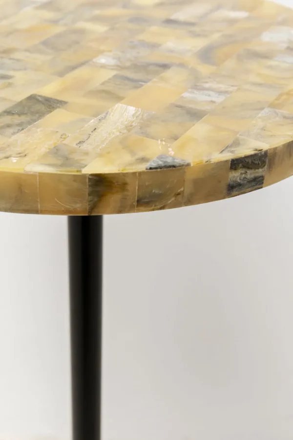 KARE Design Bijzettafel Domero Mosaic Grey Ø25cm