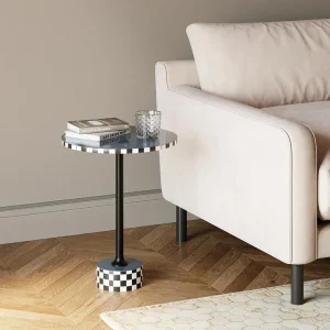 KARE Design Bijzettafel Domero Race Blue Ø40cm