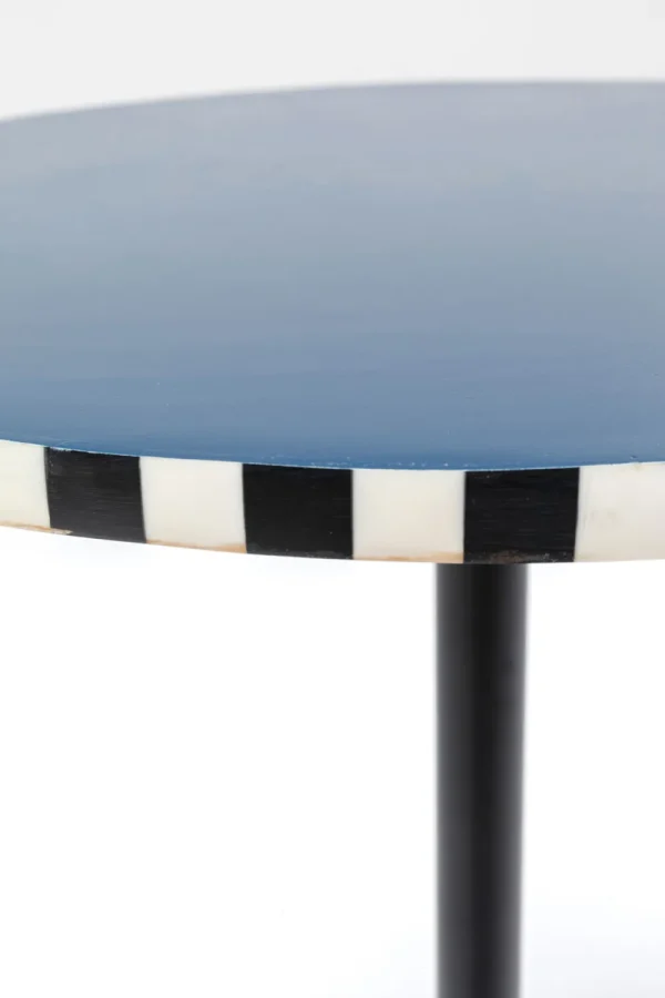 KARE Design Bijzettafel Domero Race Blue Ø40cm