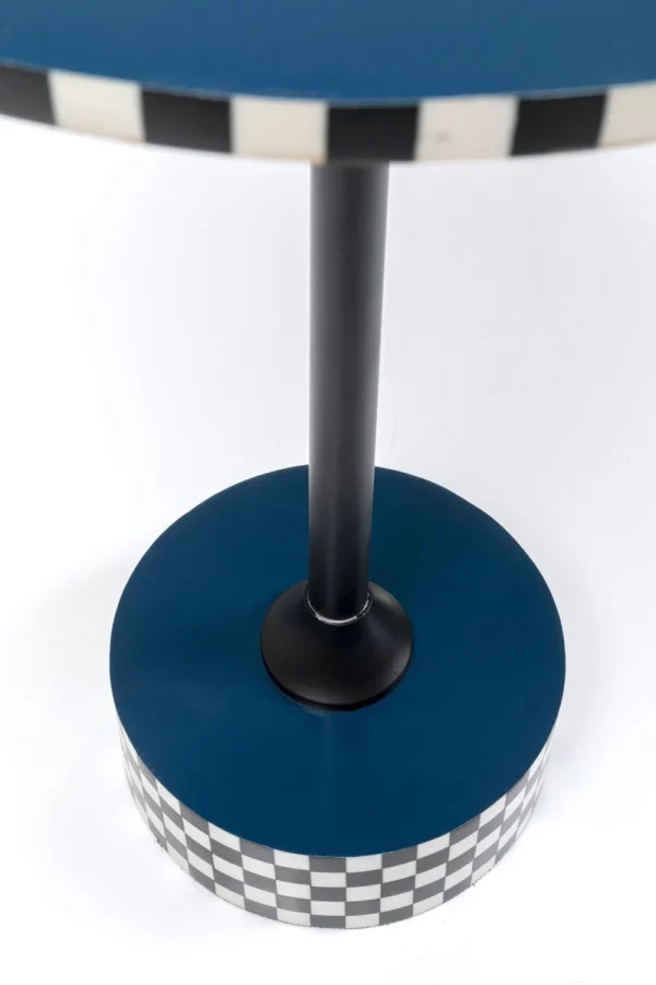 KARE Design Bijzettafel Domero Race Blue Ø40cm