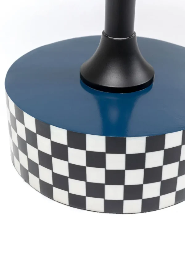 KARE Design Bijzettafel Domero Race Blue Ø40cm