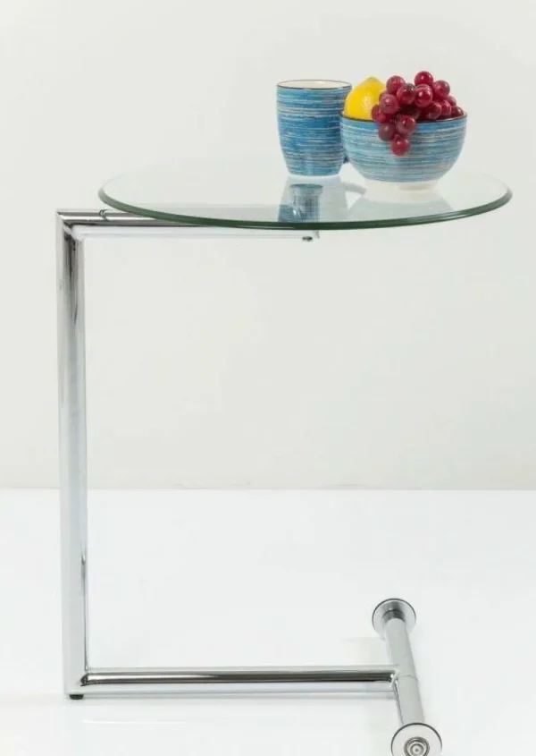 KARE Design Bijzettafel Easy Living Helder Glas Ø46cm