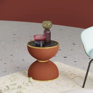 KARE Design Bijzettafel Endless Vegas Orange 47cm