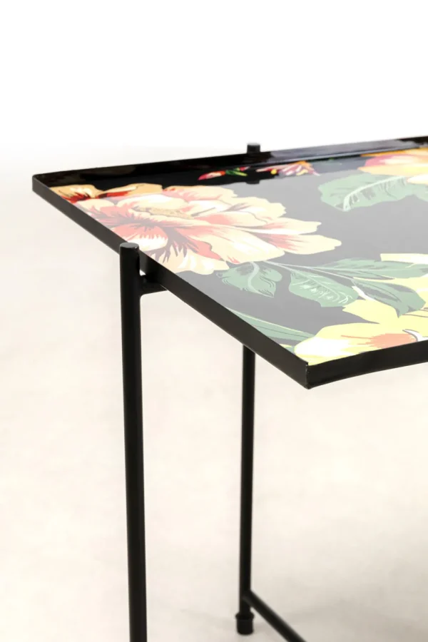 KARE Design Bijzettafel Flowers Garden Square (Set Van 2)