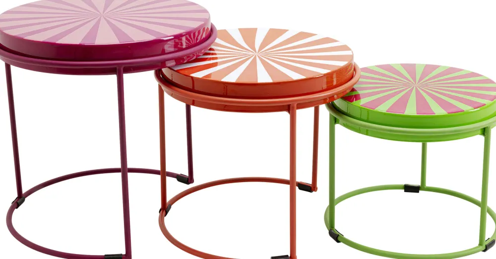 bijzettafel_good_vibes_set_0.webp KARE Design Bijzettafel Good Vibes (3/set)