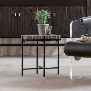 KARE Design Bijzettafel Iceline Black 43x33cm