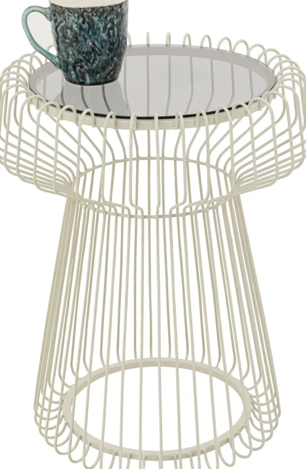 KARE Design Bijzettafel Lisboa Wit 38cm