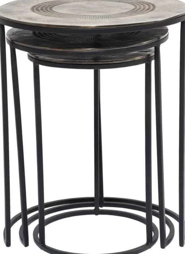 KARE Design Bijzettafel Marrakesh (3-delig) Ø48cm