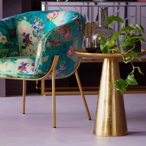 KARE Design Bijzettafel Plateau Uno Messing Ø45cm