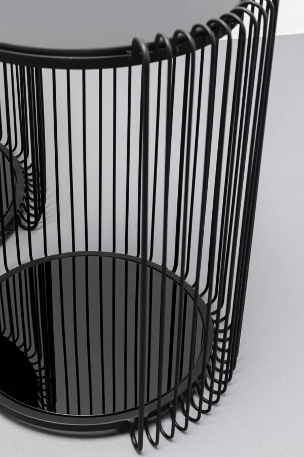 KARE Design Bijzettafel Wire Double Black Set Van 2