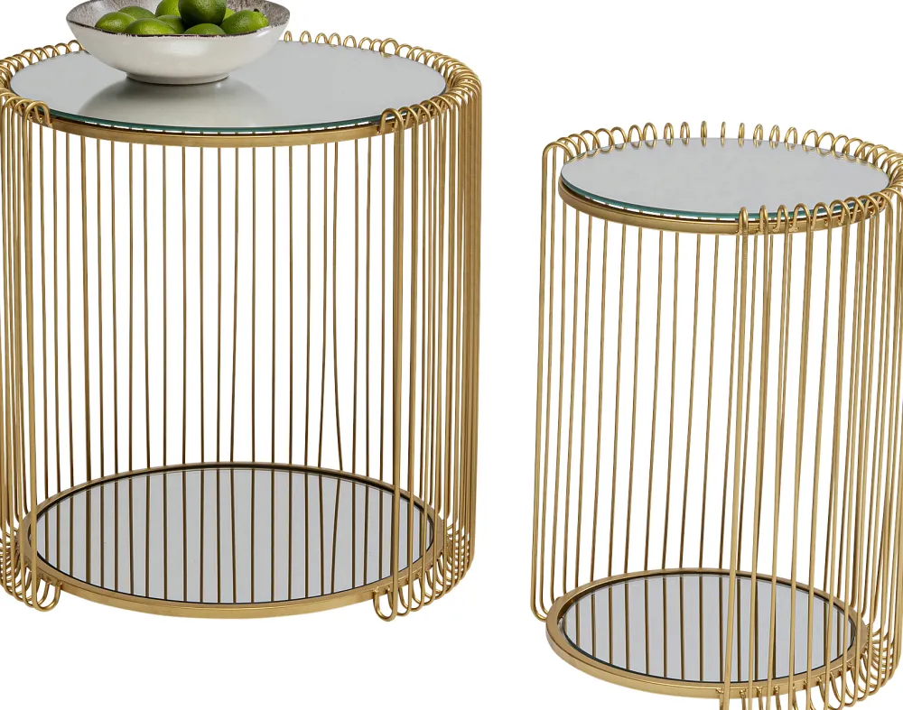 bijzettafel_wire_double_brass_set_0.webp KARE Design Bijzettafel Wire Double Brass (2/set)