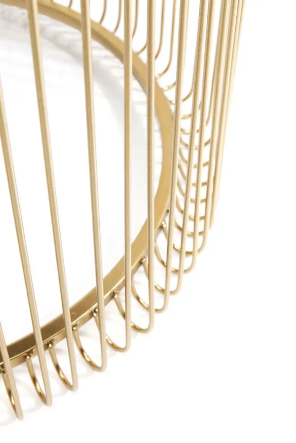 KARE Design Bijzettafel Wire Messing (2-delig) Ø44cm