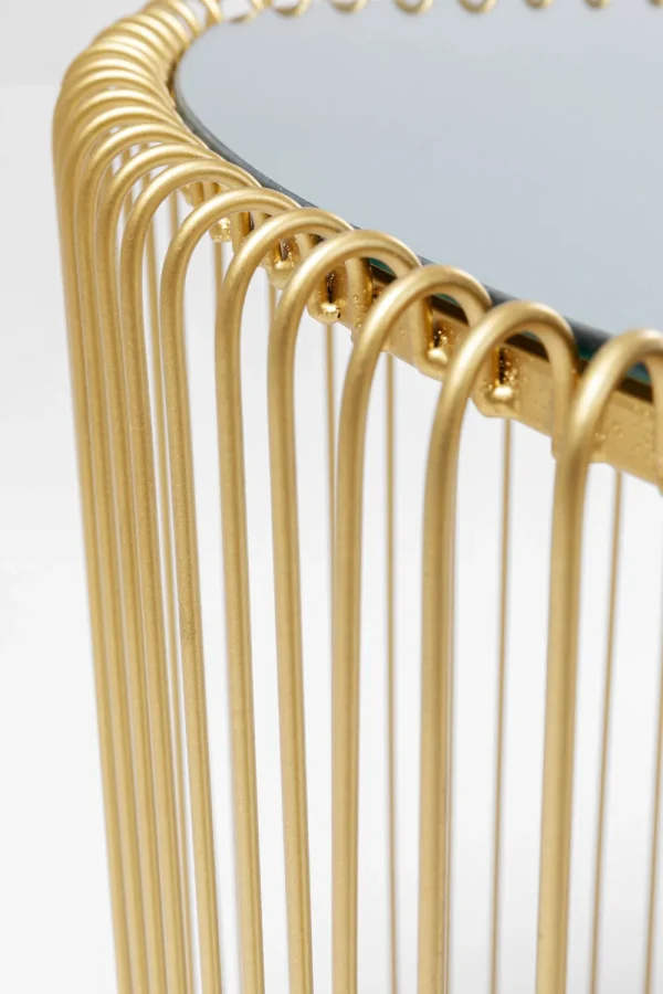 KARE Design Bijzettafel Wire Triangle Gold (Set Van 2)