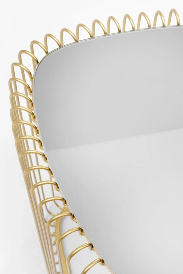 KARE Design Bijzettafel Wire Triangle Gold (Set Van 2)