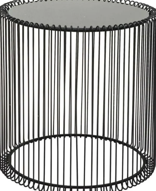 KARE Design Bijzettafel Wire Zwart (2-delig) Ø44cm