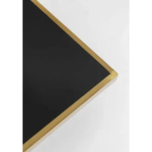 KARE Design Bistro Tafel Kaffeehaus Rim Vierkant Zwart 60x60cm