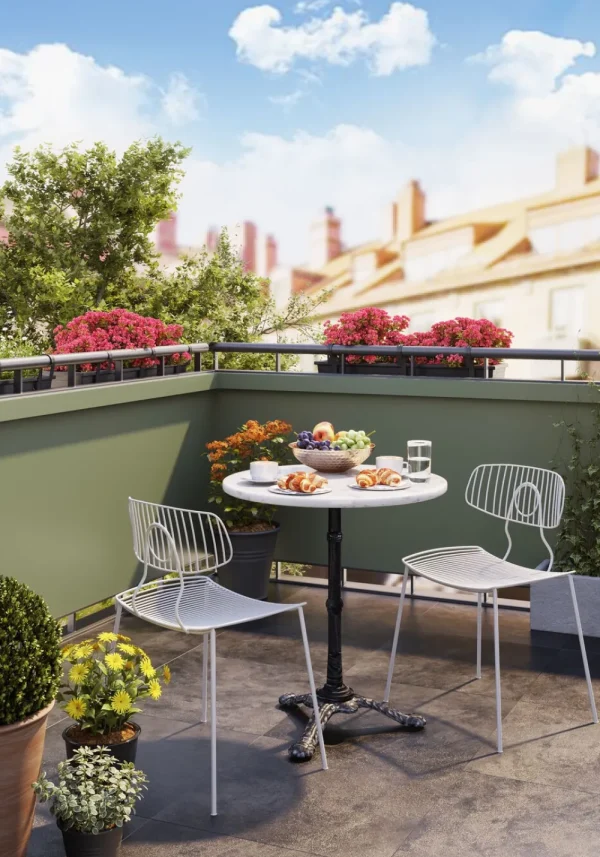 KARE Design Bistro Tafel Kaffeehaus Rond Wit Ø60