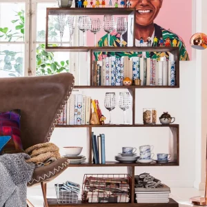 KARE Design Boekenkast Authentico Zick Zack 180x100cm