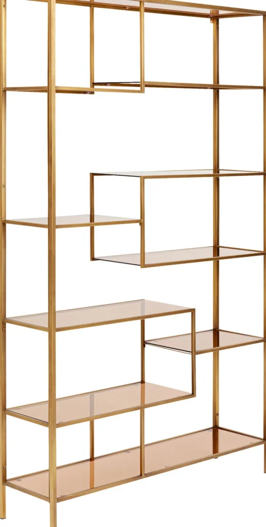 KARE Design Boekenkast Loft Goud 195x115cm