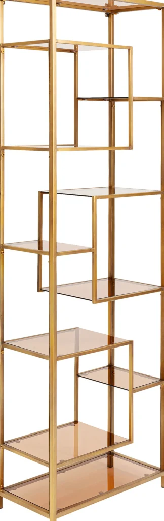 KARE Design Boekenkast Loft Goud 195x60cm