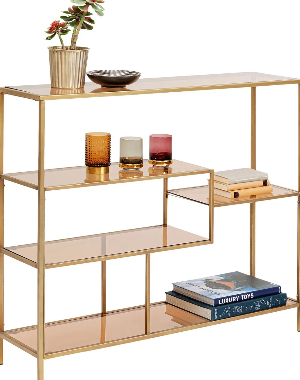 boekenkast_loft_goud_xcm_4-3.webp KARE Design Boekenkast Loft Goud 100x115cm