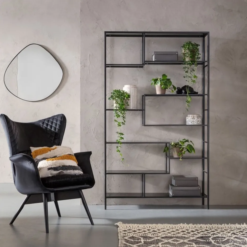 boekenkast_loft_zwart_xcm_0-1.webp KARE Design Boekenkast Loft Zwart 195x115cm