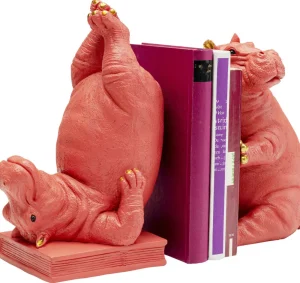 KARE Design Boekensteun Nijlpaard Roze (2-delig)