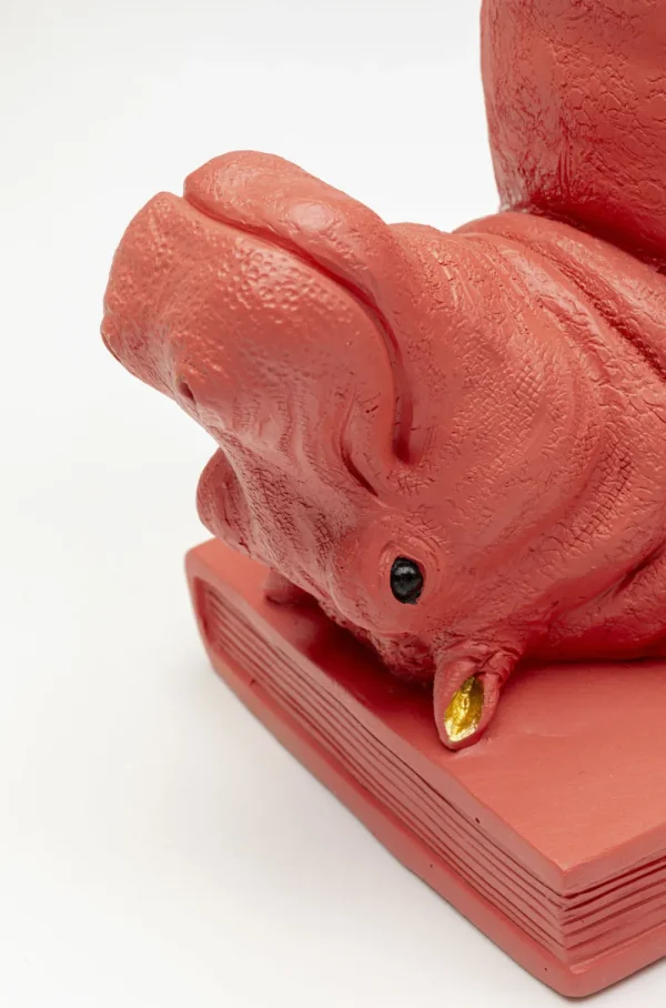 KARE Design Boekensteun Nijlpaard Roze (2-delig)