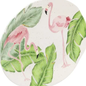 KARE Design Bord Flamingo Holidays Oval 40cm