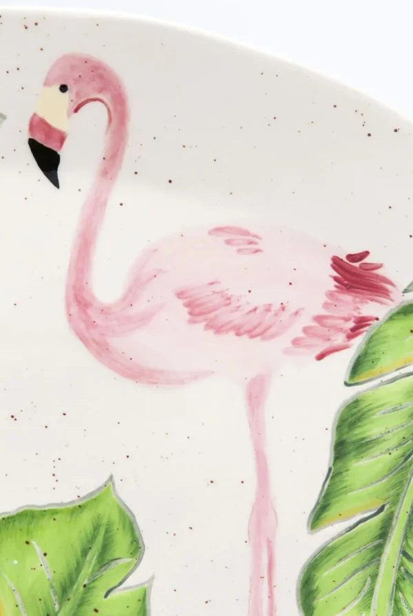 KARE Design Bord Flamingo Holidays Oval 40cm