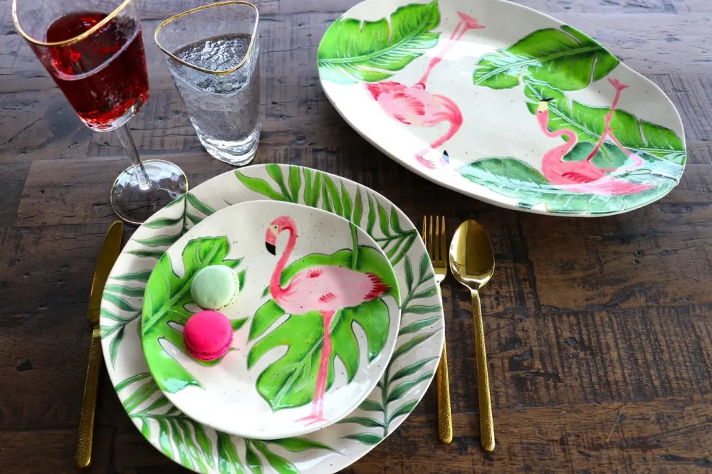 bord_flamingo_holidays_oval_cm_5.webp KARE Design Bord Flamingo Holidays Oval 40cm