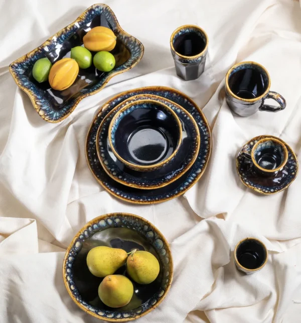 KARE Design Bord Lio Dark Blue 20cm