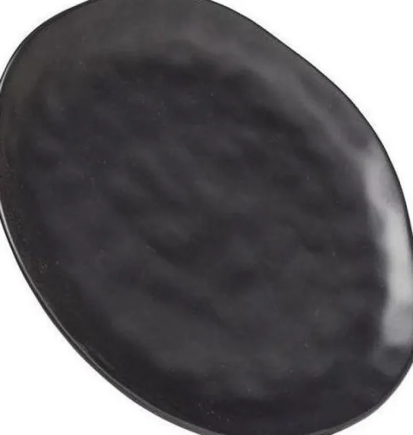 KARE Design Bord Organic Zwart Ø26cm