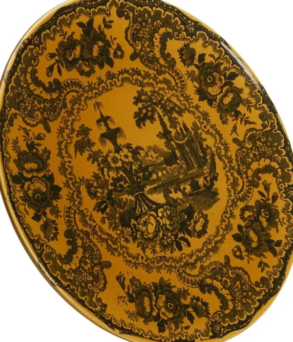 KARE Design Bord Sakura Geel Ø22cm