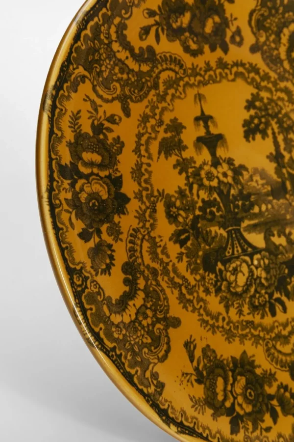 KARE Design Bord Sakura Geel Ø22cm