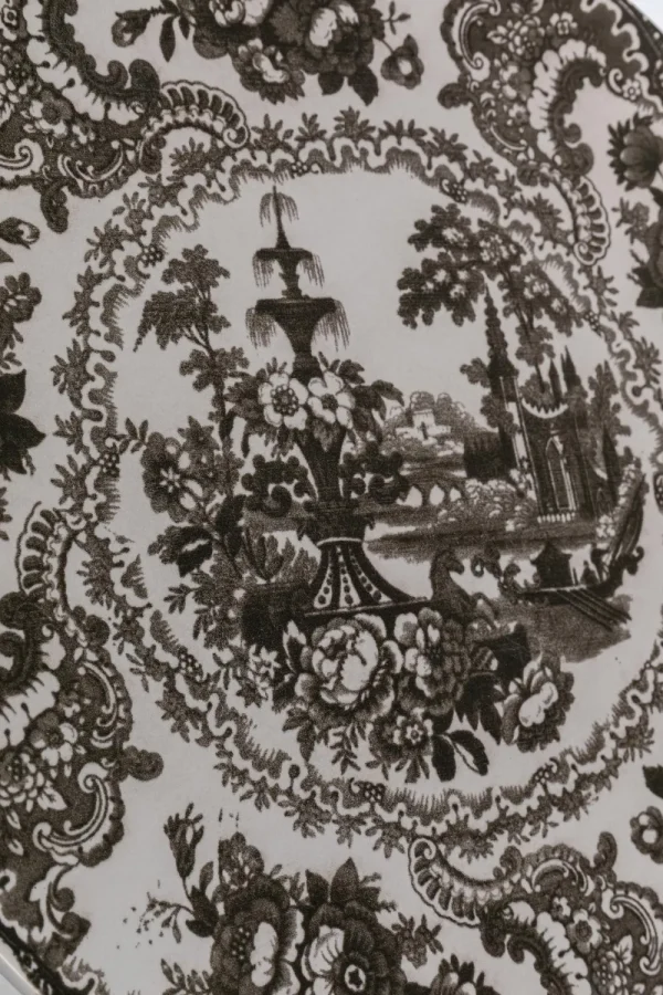 KARE Design Bord Sakura Grijs Ø27cm