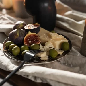 KARE Design Bord Savannah Brown/Grey Matt Ø20cm