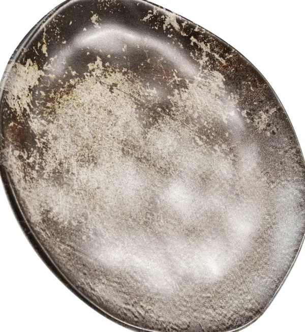 KARE Design Bord Savannah Brown/Grey Matt Ø26cm