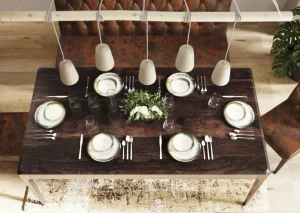 KARE Design Bord Tief Laguna Blauw Ø20cm