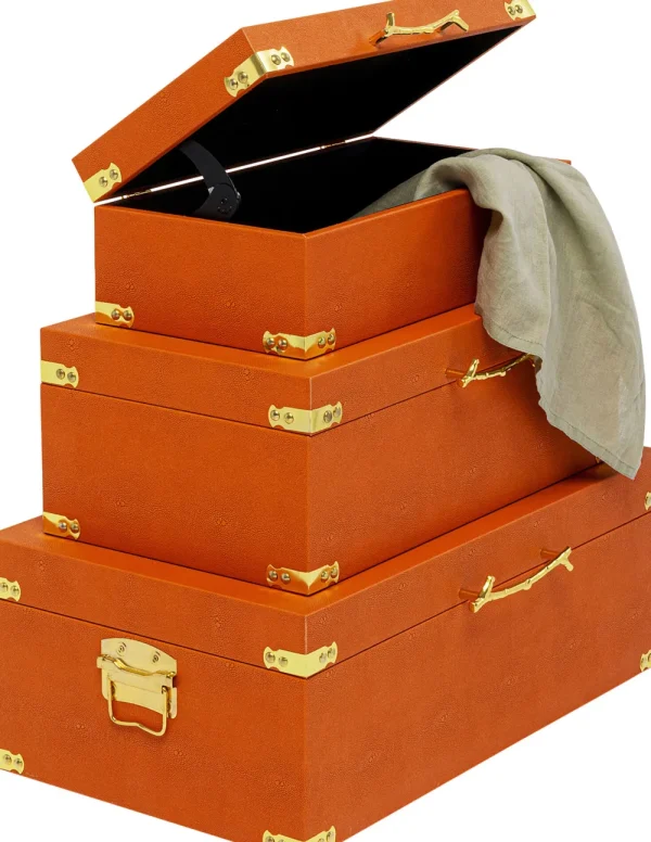 KARE Design Box Noah Orange Set Van 3