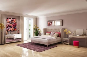 KARE Design Boxspringbed Benito Moon Cream 160x200cm