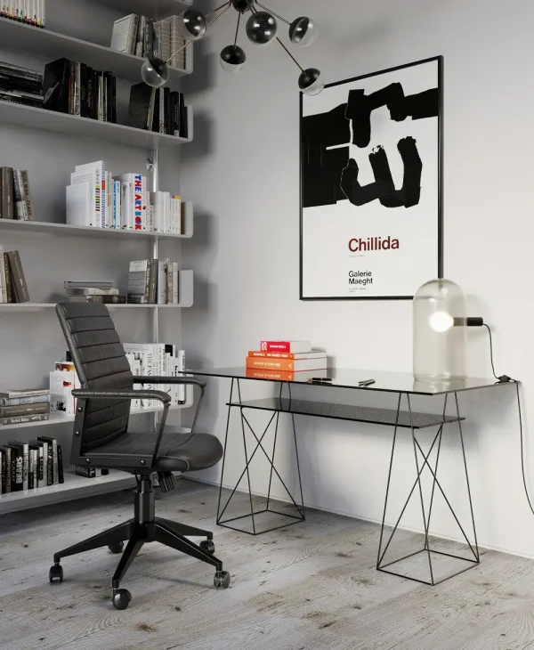 KARE Design Bureau Polar Zwart 8mm ESG 135x65cm